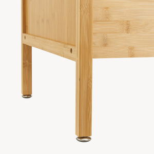 Garderobenständer Varanger 185x100x45 cm Bambus [en.casa]