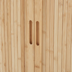 Beistellschrank Nordkapp 100x40x80 cm Bambus [en.casa]