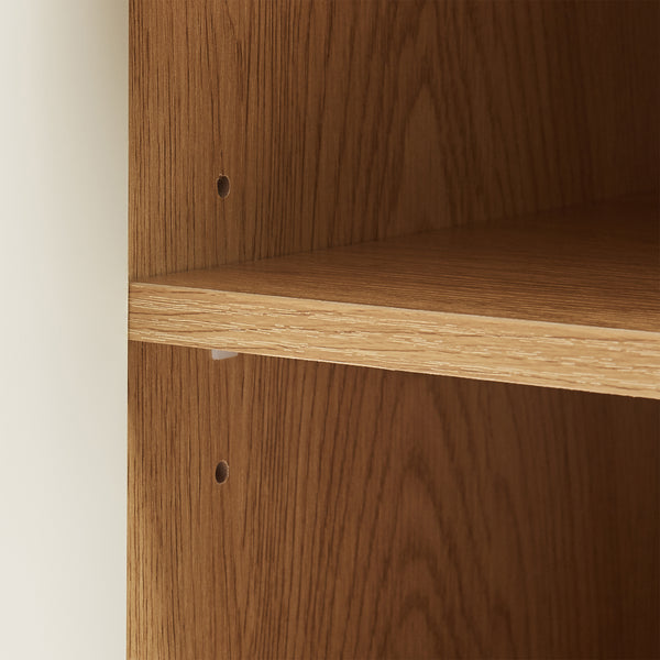 Nachtschrank Ferrersp mit Tür 50x40x40 cm Eicheoptik/Sandfarben [en.casa]