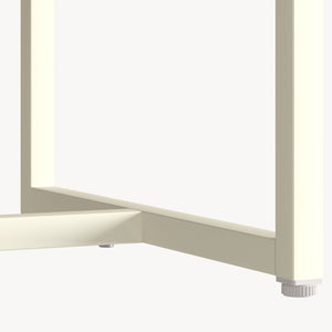 Highboard Viitasaari 150x80x40 cm Stahl Cremeweiß [en.casa]