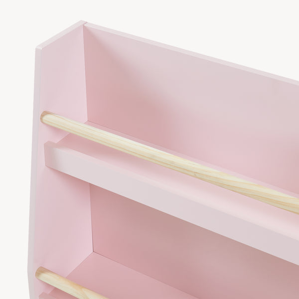 Kinder-Bücherregal Virer 78x60x18 cm Rosa [en.casa]