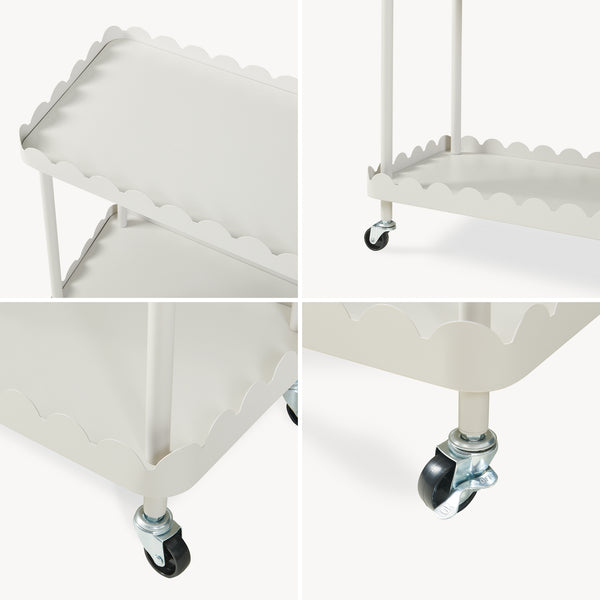 Servierwagen Bolmanralu 60x61x31 cm Grau [en.casa]
