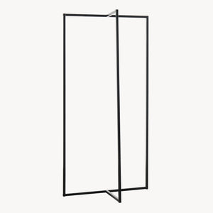 Garderobenständer Norjad 160x80x41 cm Metall Schwarz [en.casa]