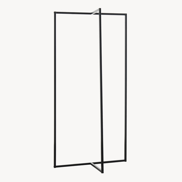 Garderobenständer Norjad 160x80x41 cm Metall Schwarz [en.casa]
