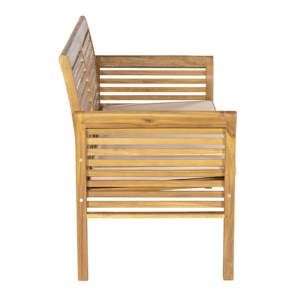 Gartenmöbelset Candela 4-tlg. Akazienholz Holzfarben [casa.pro]