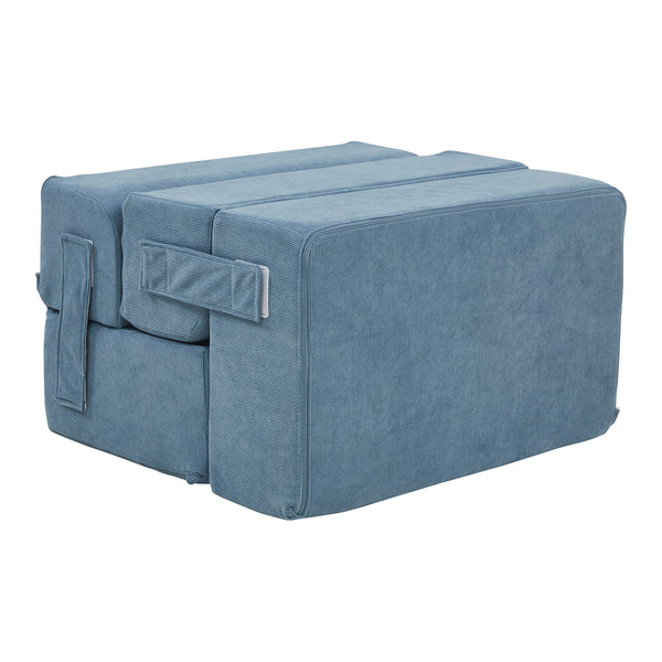 Haustiertreppe Joelerhatra 4-tlg. 45x50x45 cm Cord Blau [en.casa]