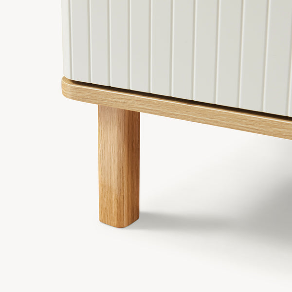 Kommode Ferrersp mit 3 Schubladen 70x60x40 cm Eicheoptik/Sandfarben [en.casa]