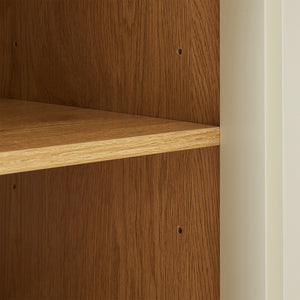 Badezimmerschrank Ferrersp 80x40x35 cm Eicheoptik/Sandfarben [en.casa]
