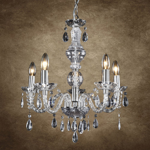 Kronleuchter Elegance 56 x Ø 52 cm Kristall/Chrom lux.pro