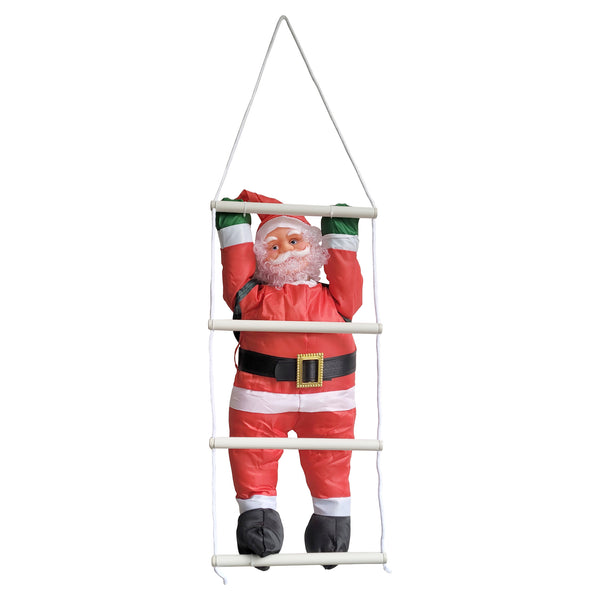 Weihnachtsmann auf Leiter 60 cm [lux.pro]