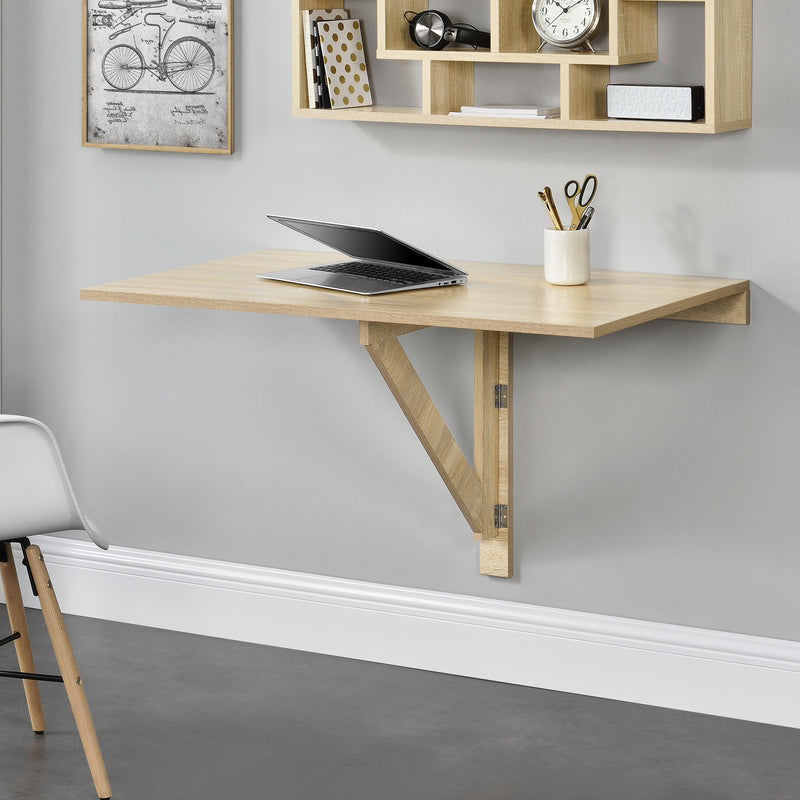 Maßskizze Schreibtisch 100x60x58 cm Klappbar en.casa