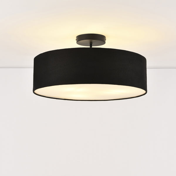 Deckenleuchte Missouri 3xE27 Schwarz lux.pro