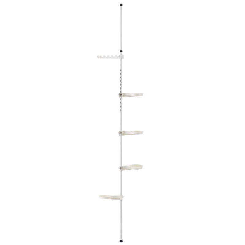 Maßskizze Pflanzregal 110-305 cm Teleskop Blumenregal [en.casa]