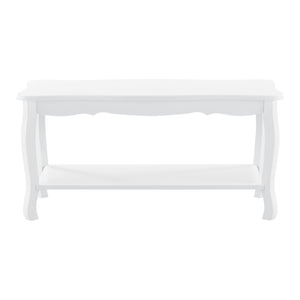 Couchtisch Pearl 88x40x42 cm Shabby Shic Stil Weiß en.casa