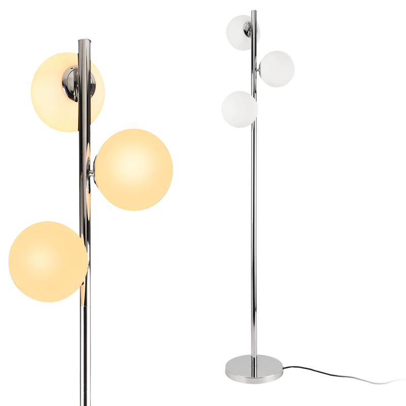 Maßskizze Stehleuchte Gent 154 cm 3-Flammig lux.pro