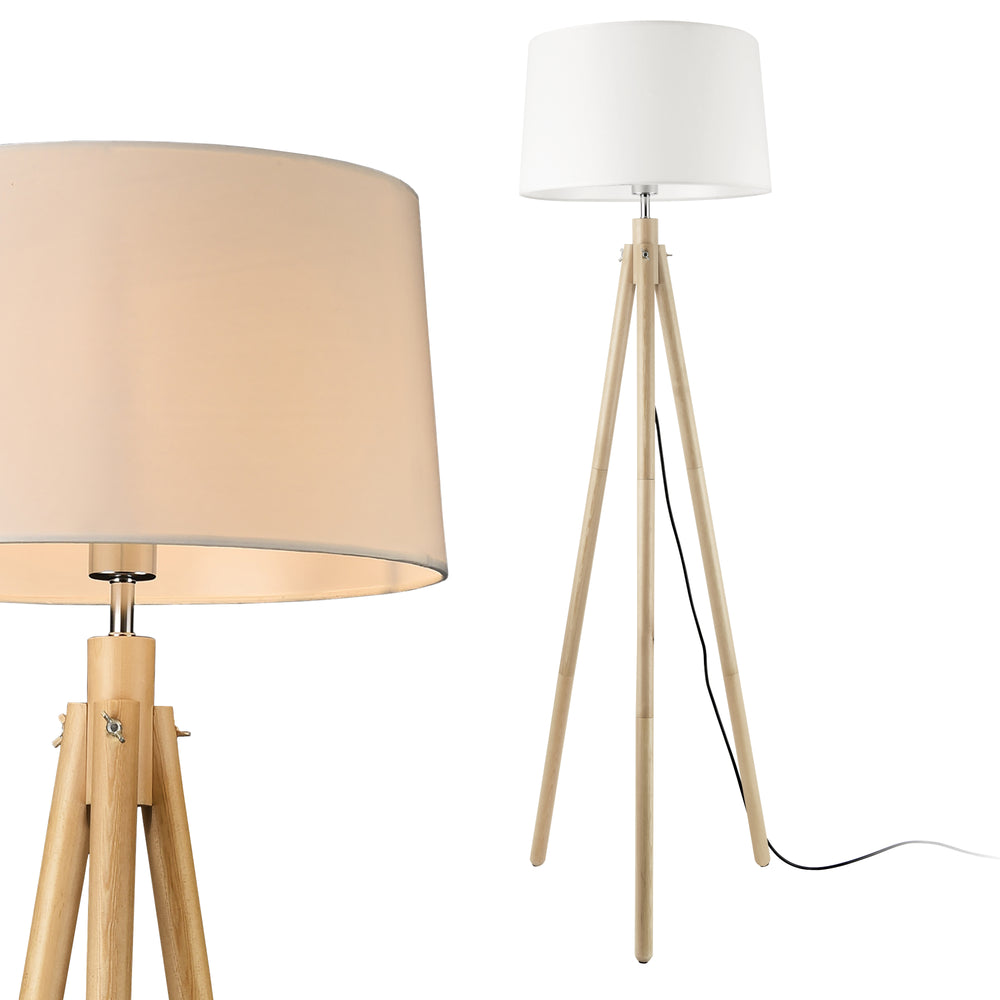 Stehleuchte Tomar 153 cm 1xE27 Max. 60W Weiß lux.pro - premiumXL