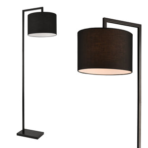 Stehleuchte Düsseldorf 161 cm E27 Max. 60W Schwarz lux.pro
