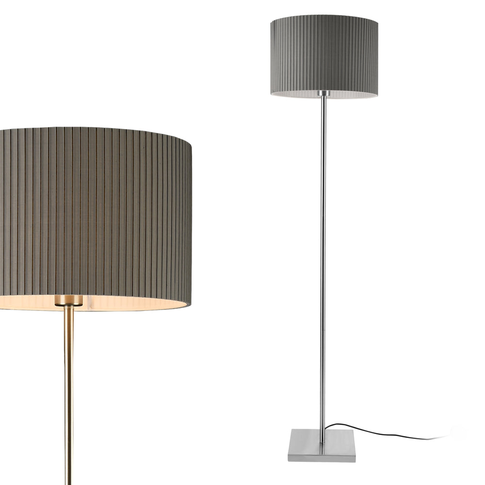 Stehleuchte Coimbra 151 cm 1xE27 Metall Grau lux.pro - premiumXL