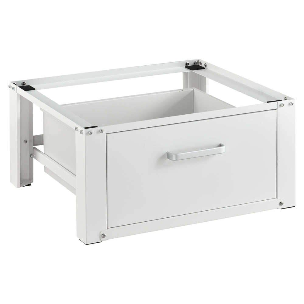 Waschmaschinen-Sockel mit Schublade Stahl Max. 150 kg en.casa