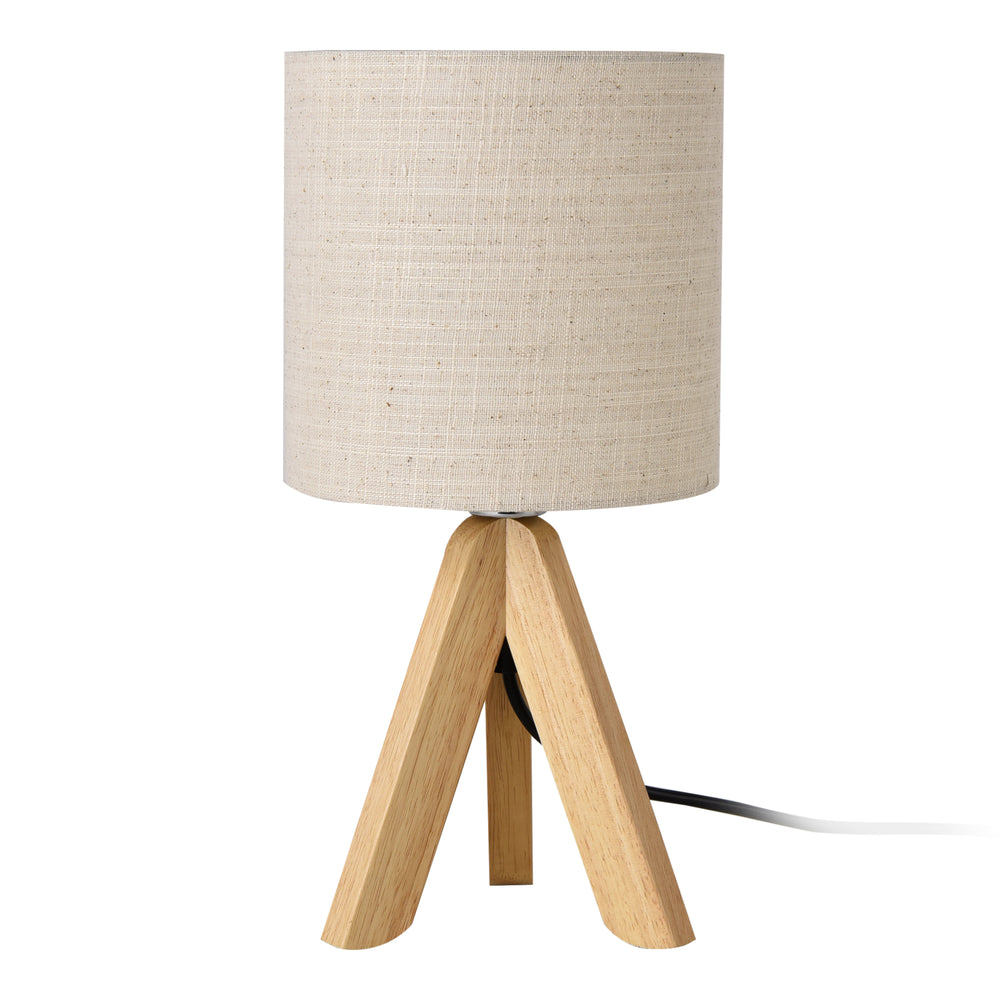 Tischleuchte Koblenz E14 Max. 40W mit Holzfüßen Beige lux.pro - premiumXL