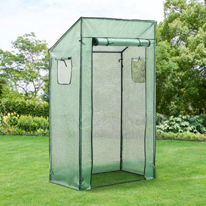 Tomatengewächshaus Marzano 100x60x174cm Grün [en.casa]