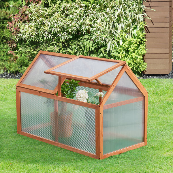 Frühbeet Duiven 100 x 55 cm Kiefernholz [casa.pro]