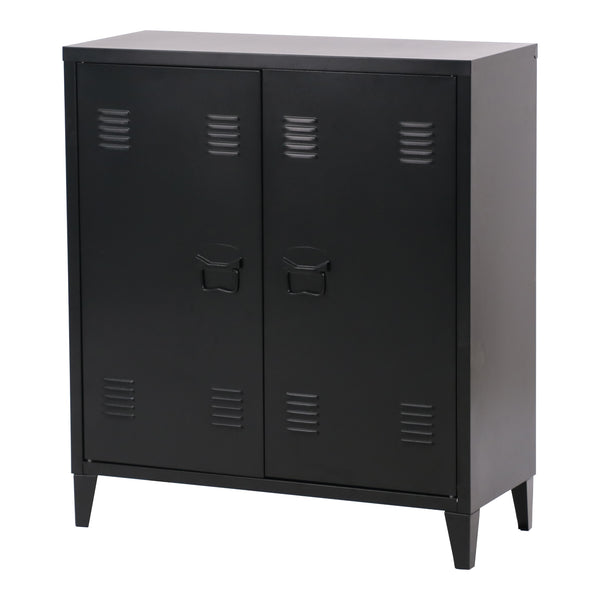 Metallschrank Oripää - 90x80x33cm - Schwarz