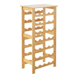 Weinregal Äänekoski 94x47x29 cm Bambus Natur [en.casa]