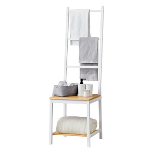 Herrendiener Juuka 133x40x42 cm Kleiderstuhl Bambus [en.casa]