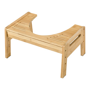 Toilettenhocker Kalajoki Toilettenhilfe Bambus [en.casa]