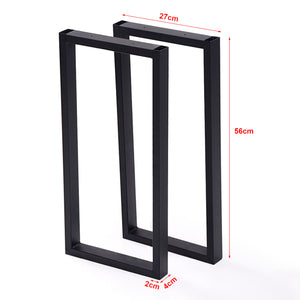 Tischgestell Møldrup 56x27cm Schwarz [en.casa]