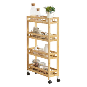 Rollwagen Pyhäjoki 96 x 60 x 18 cm Natur [en.casa]