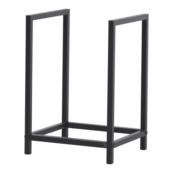 Kaminholzregal Torsås 40x30x50cm aus Stahl Schwarz [en.casa]