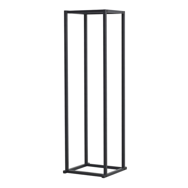 Kaminholzregal Tibro Stahl 35x35x120 cm Schwarz [en.casa]