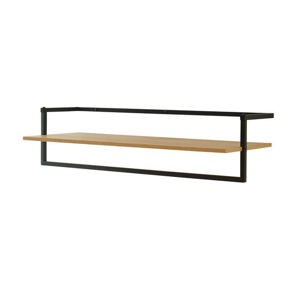 Wandgarderobe Evje 80x30x20 cm Eicheoptik/Schwarz [en.casa]