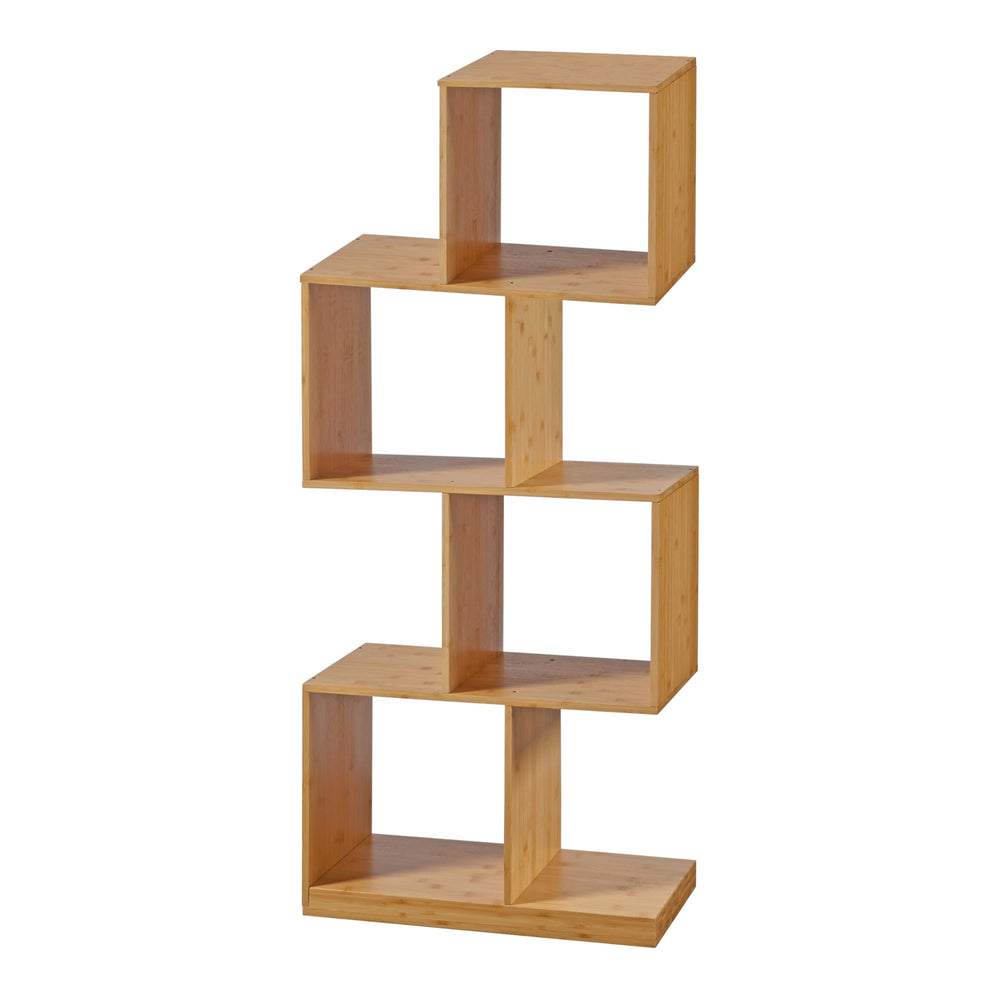Bücherregal Gullspång Bambus 130x55x30cm Natur [en.casa] - premiumXL