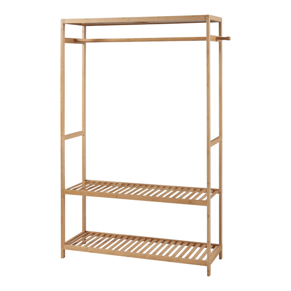 Garderobenständer Herøy 165x100x35cm Bambus [en.casa]
