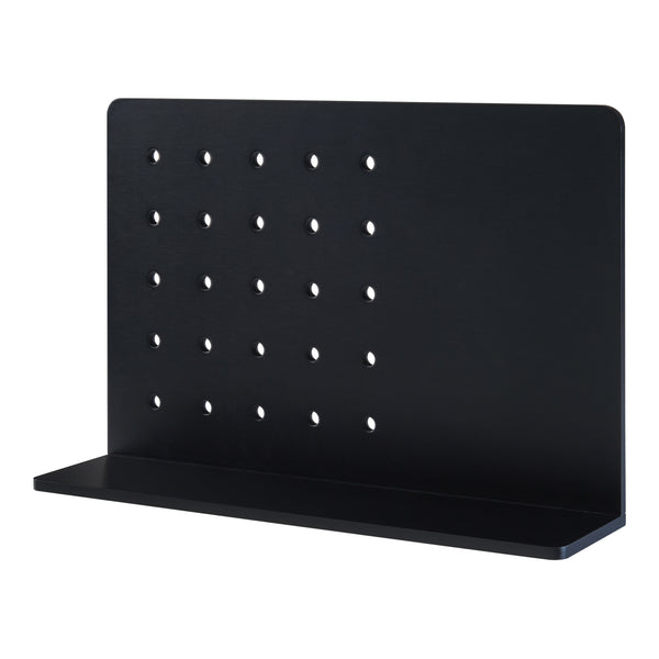 Wandregal Dønna 60x15x40cm Schwarz [en.casa]