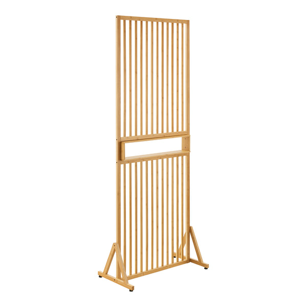 Raumteiler Fron 197x75,5x40 cm Bambus [en.casa]