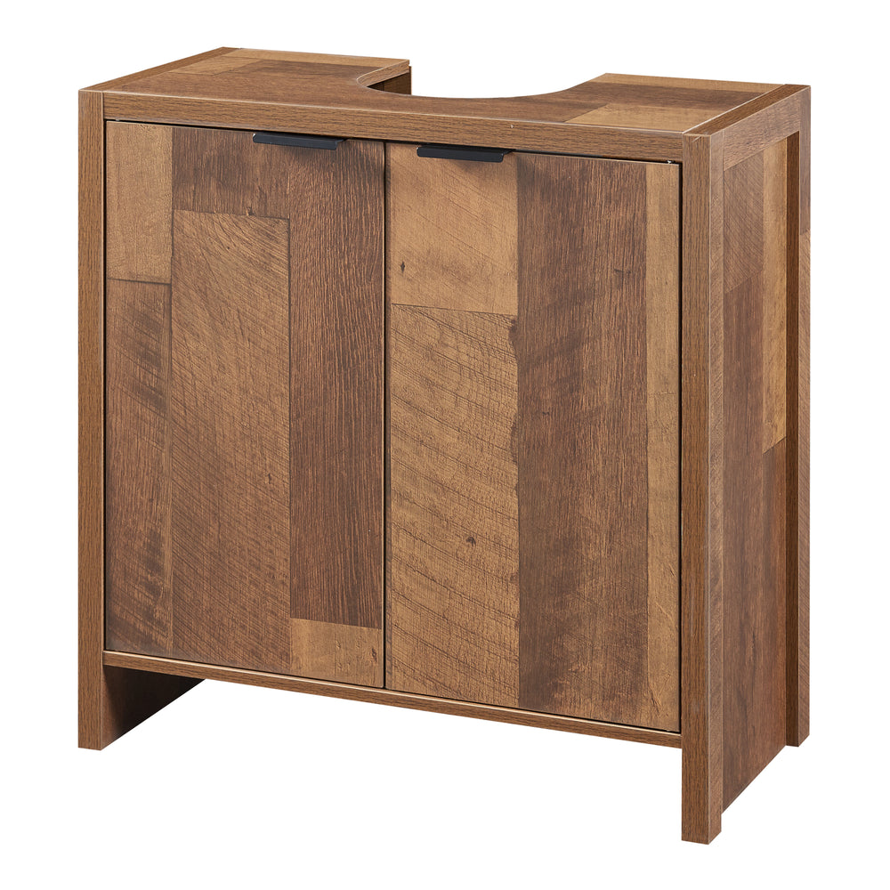 Waschbeckenunterschrank Namsskogan 60x60x30cm Walnussoptik [en.casa] - premiumXL