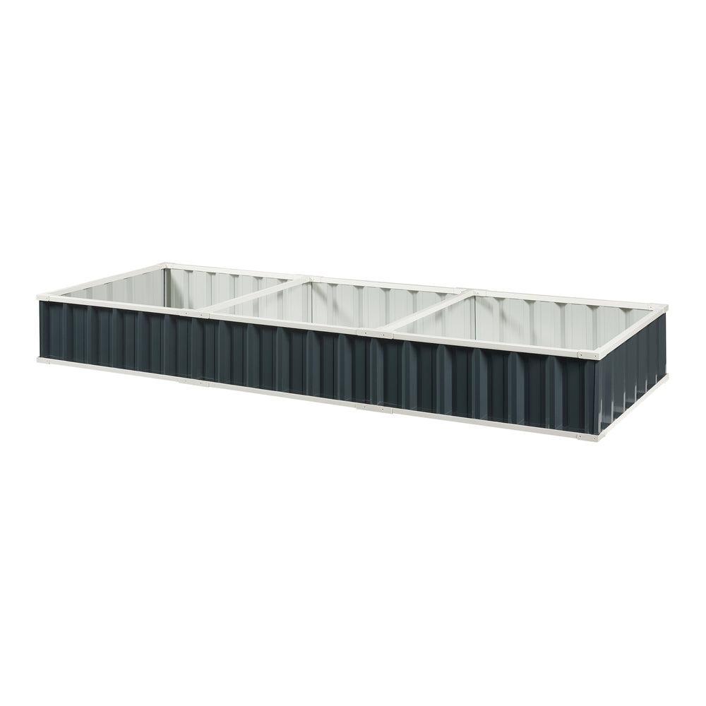 Hochbeet Albrandswaard 258x90x30 cm Anthrazit [en.casa] - premiumXL
