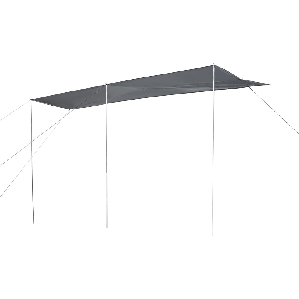 Wohnwagen-Vordach Beuningen 400x240x235 cm Grau [pro.tec]
