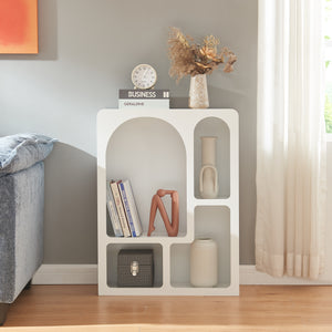 Standregal Vågå 80x60x24 cm Weiß [en.casa]