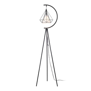 Stehleuchte Austell Metall 171cm Schwarz/Weiß [lux.pro]