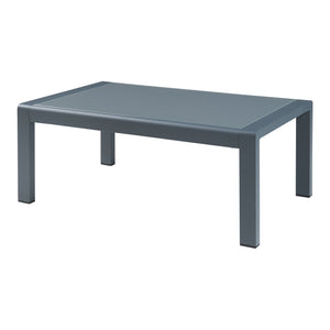 Outdoor-Couchtisch Avise Aluminium Glas Anthrazit [casa.pro]