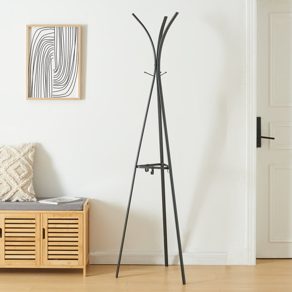 Garderobenständer Vevelstad 181x52,5x52,5 cm Stahl [en.casa]