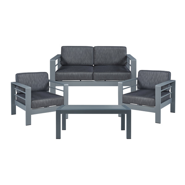 Gartenmöbelset Avise 4-tlg. Aluminium [casa.pro]