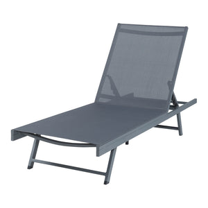 Sonnenliegenset Baragiano 2-tlg. Aluminium [casa.pro]