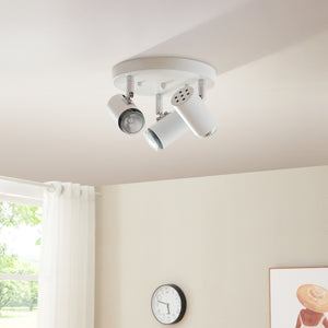 Deckenleuchte Bathgate 3 x GU10 Weiß [lux.pro]