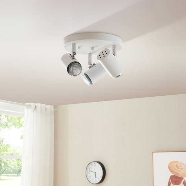Deckenleuchte Bathgate 3 x GU10 Weiß [lux.pro]